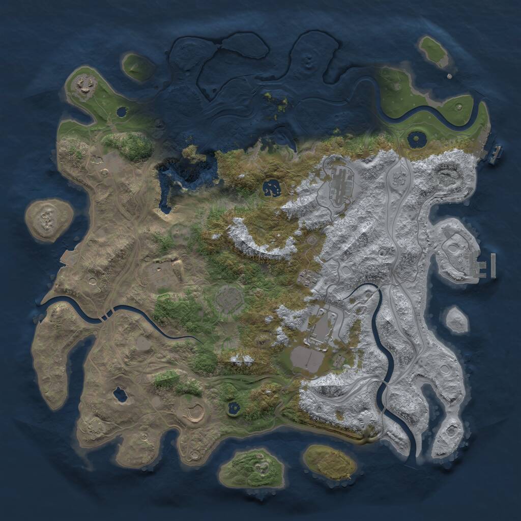 Rust Map: Procedural Map, Size: 4250, Seed: 1997185, 15 Monuments
