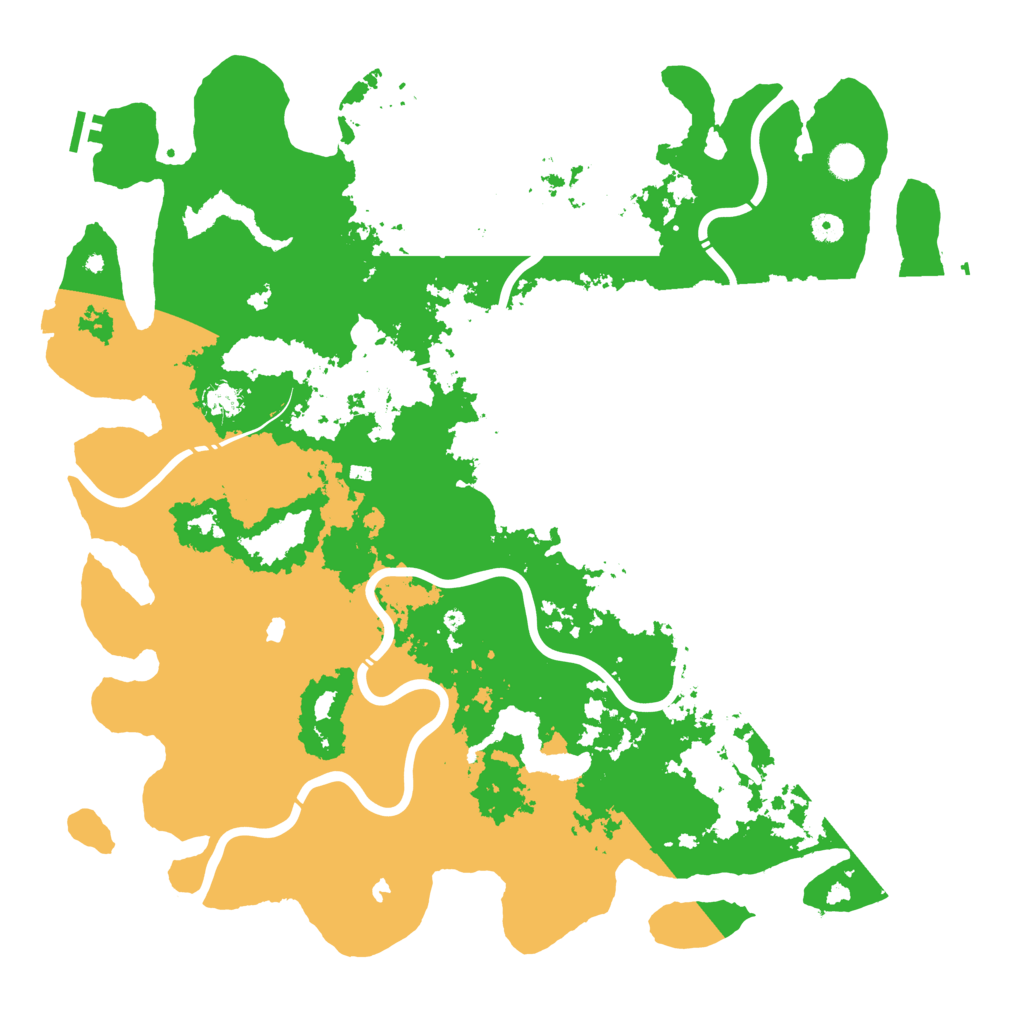 Biome Rust Map: Procedural Map, Size: 5000, Seed: 118916188