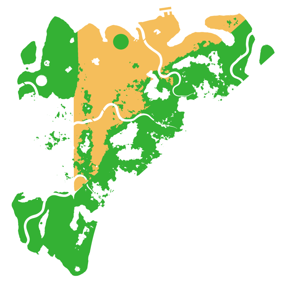 Biome Rust Map: Procedural Map, Size: 5000, Seed: 20