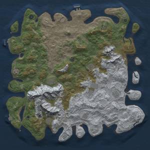 Thumbnail Rust Map: Procedural Map, Size: 5000, Seed: 20, 19 Monuments