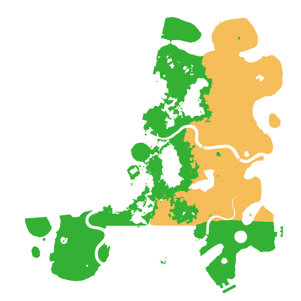 Biome Rust Map: Procedural Map, Size: 4250, Seed: 6166087