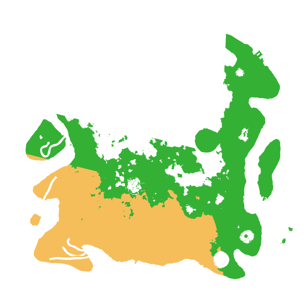 Biome Rust Map: Procedural Map, Size: 3500, Seed: 668702474