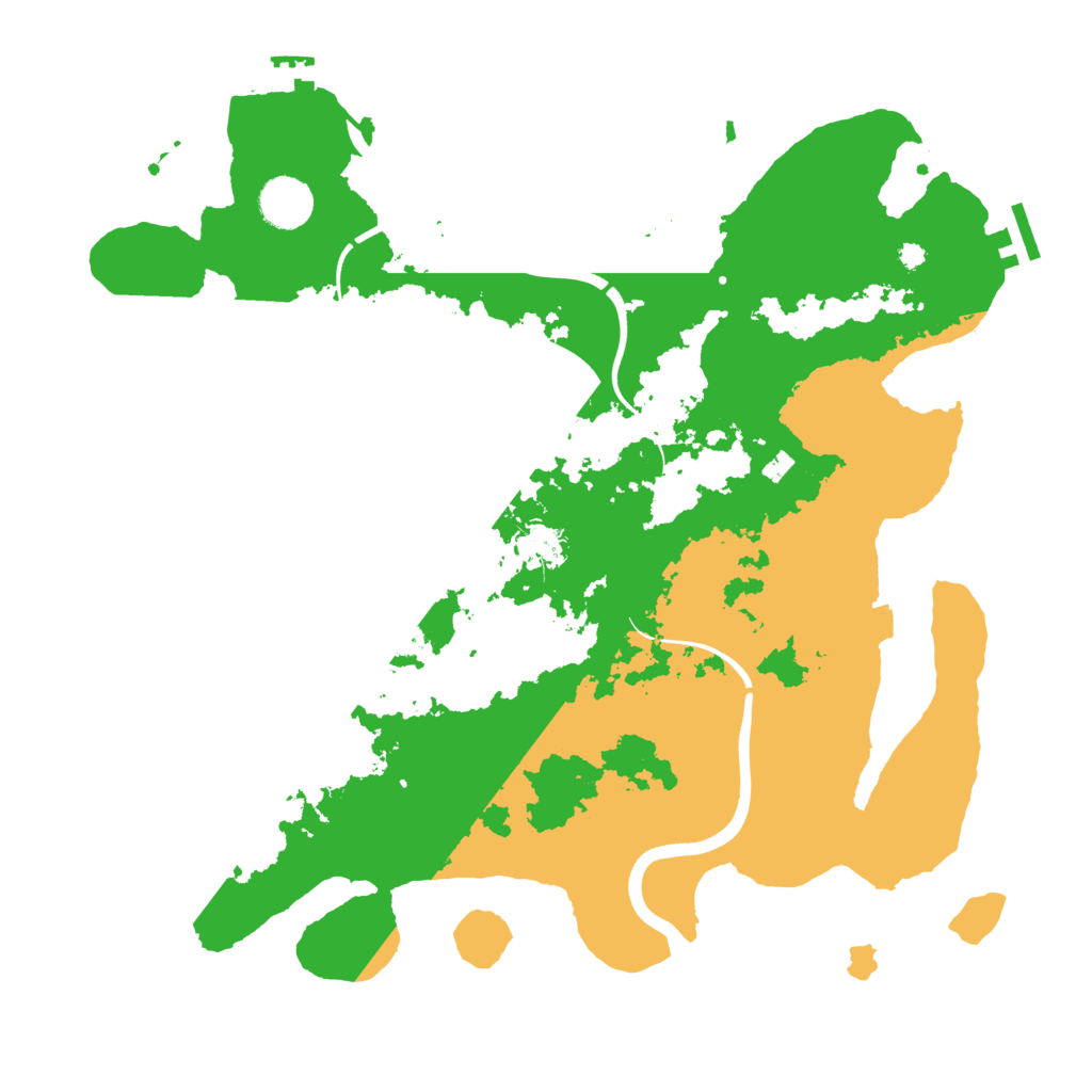 Biome Rust Map: Procedural Map, Size: 3800, Seed: 14423