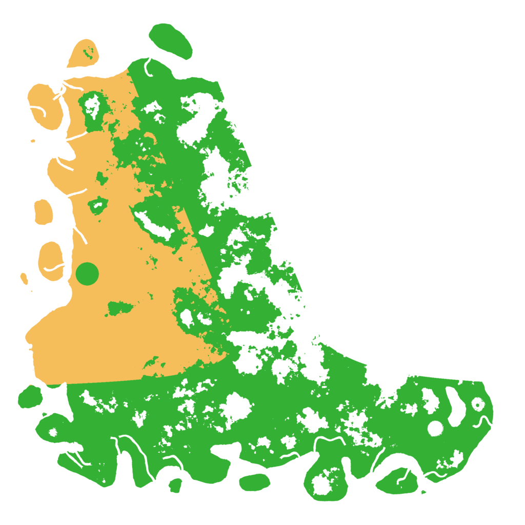 Biome Rust Map: Procedural Map, Size: 6000, Seed: 398132