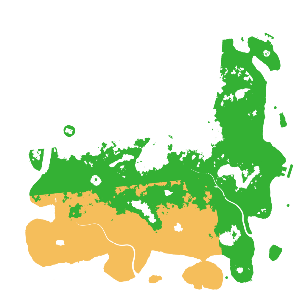 Biome Rust Map: Procedural Map, Size: 4500, Seed: 13010