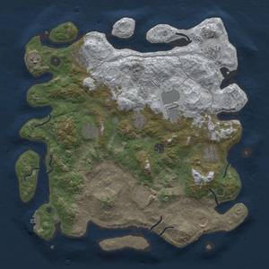 Thumbnail Rust Map: Procedural Map, Size: 4000, Seed: 47000, 18 Monuments