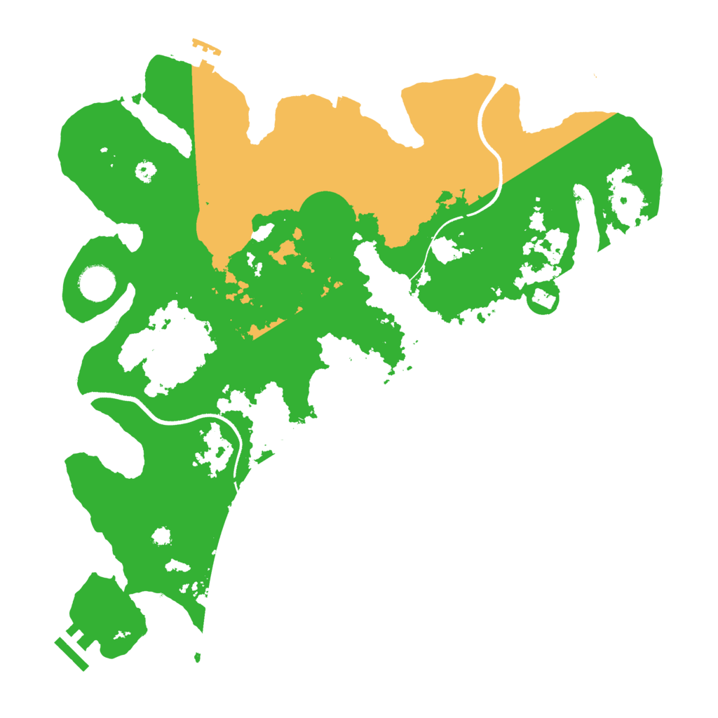 Biome Rust Map: Procedural Map, Size: 3500, Seed: 458928409