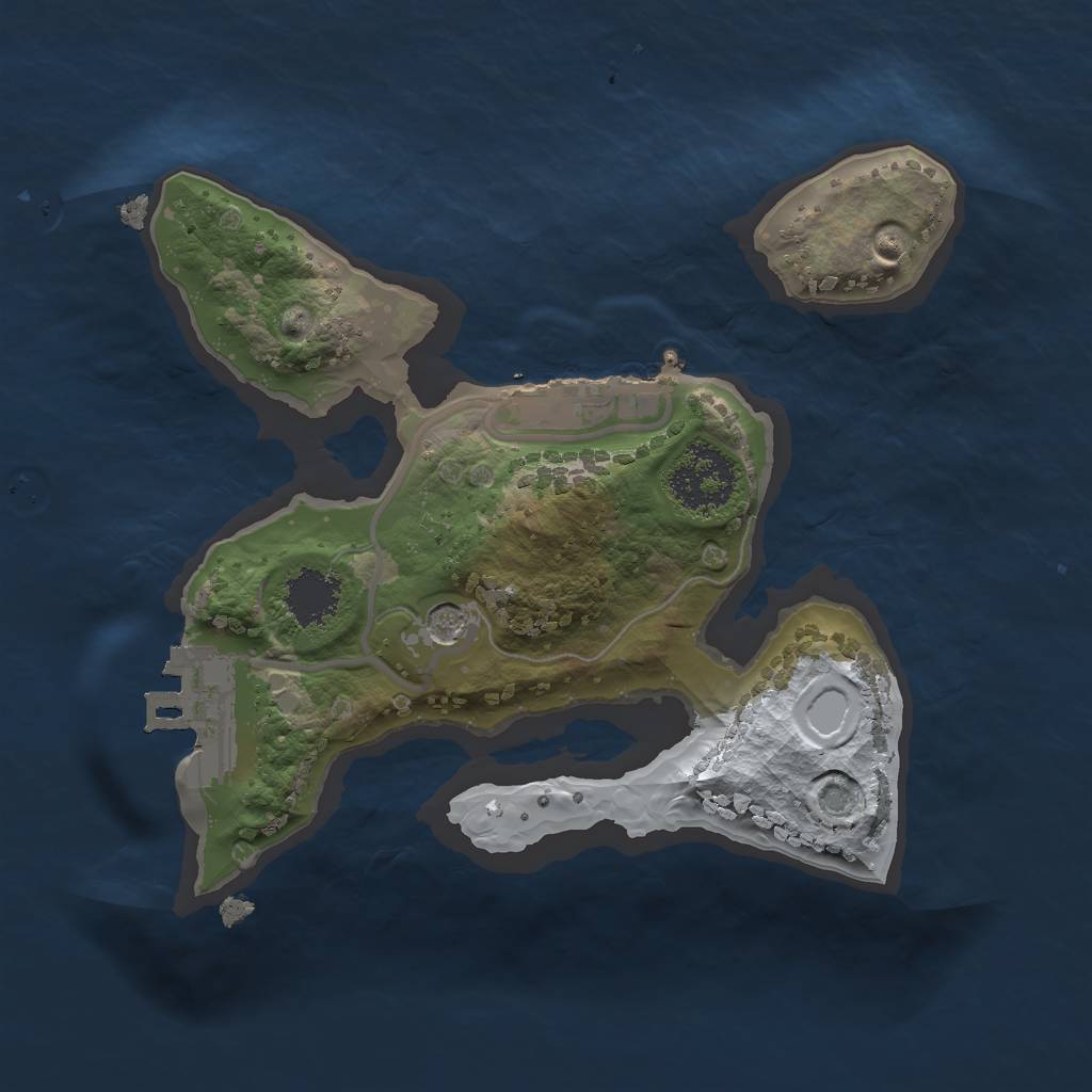 Rust Map: Procedural Map, Size: 1700, Seed: 453, 8 Monuments