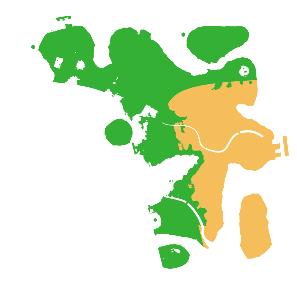 Biome Rust Map: Procedural Map, Size: 3000, Seed: 1455507402