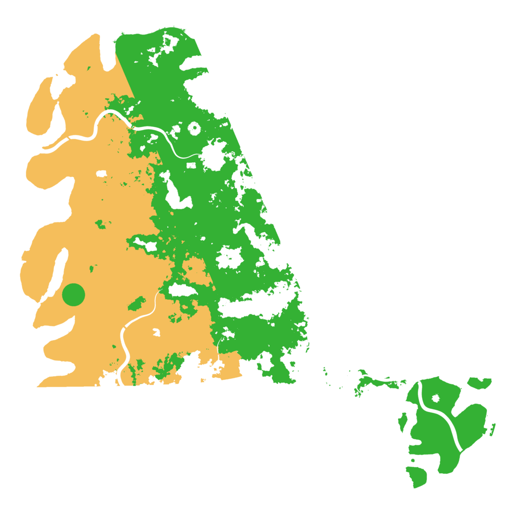 Biome Rust Map: Procedural Map, Size: 6000, Seed: 435346354
