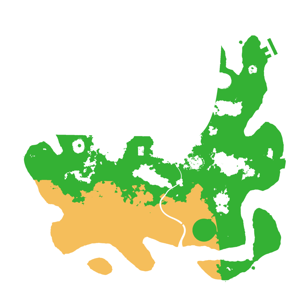 Biome Rust Map: Procedural Map, Size: 3500, Seed: 50002