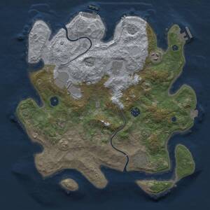 Thumbnail Rust Map: Procedural Map, Size: 3500, Seed: 50002, 13 Monuments