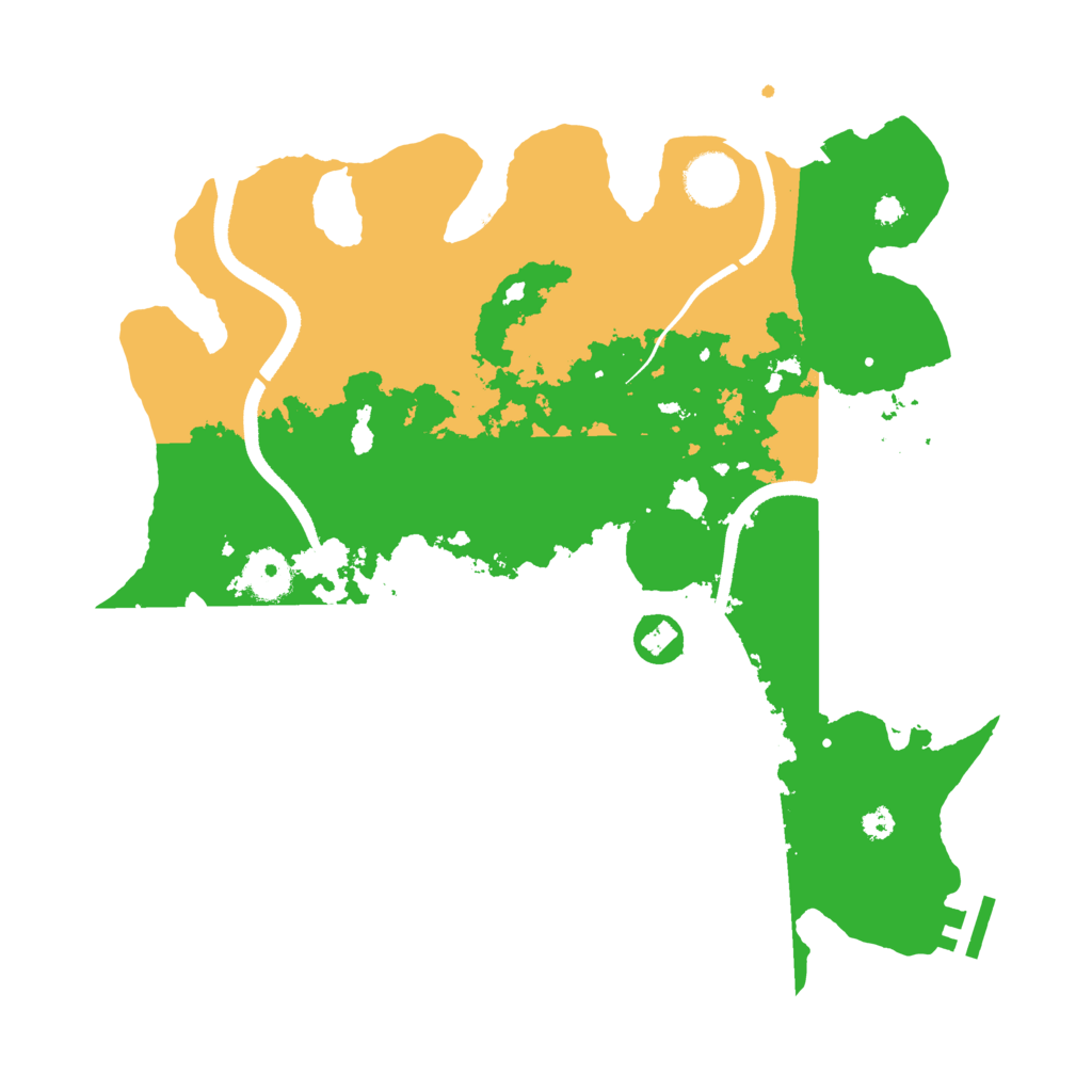 Biome Rust Map: Procedural Map, Size: 3500, Seed: 601853781