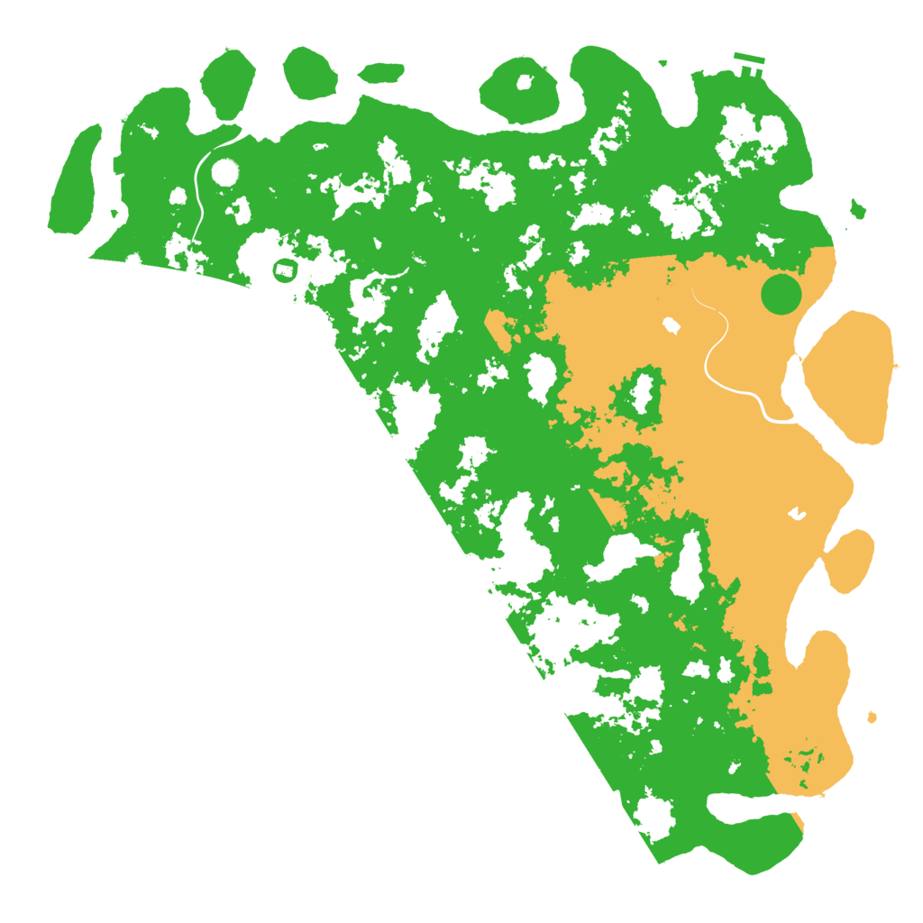 Biome Rust Map: Procedural Map, Size: 6000, Seed: 57