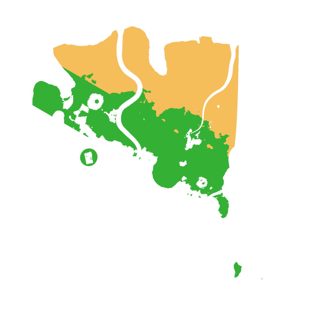 Biome Rust Map: Procedural Map, Size: 3000, Seed: 37157