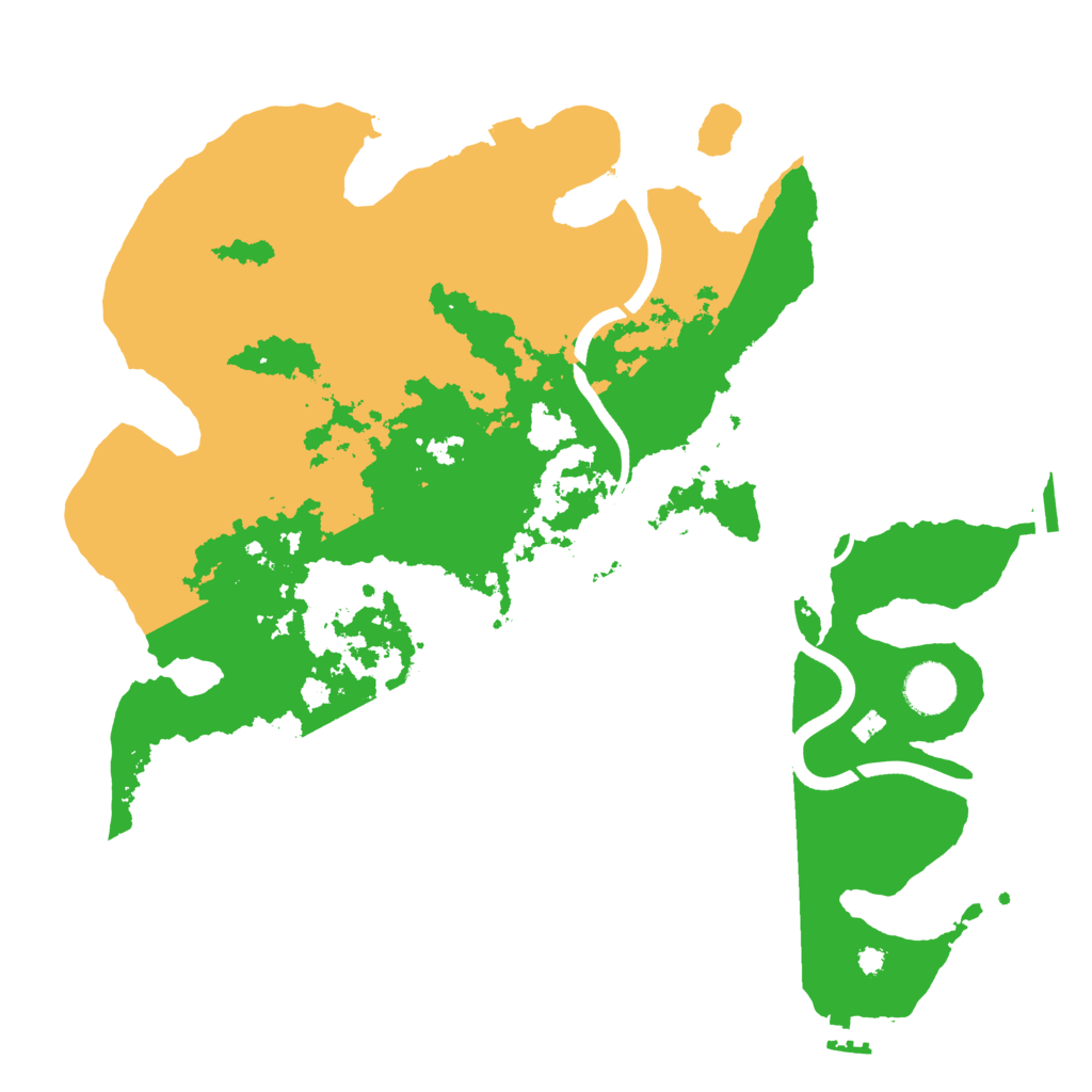 Biome Rust Map: Procedural Map, Size: 3700, Seed: 2023524154