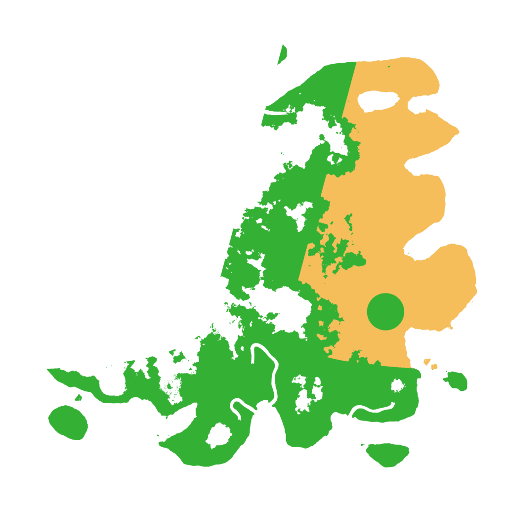 Biome Rust Map: Procedural Map, Size: 3600, Seed: 593