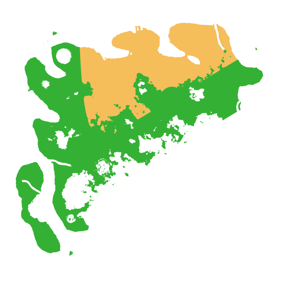 Biome Rust Map: Procedural Map, Size: 3500, Seed: 30450