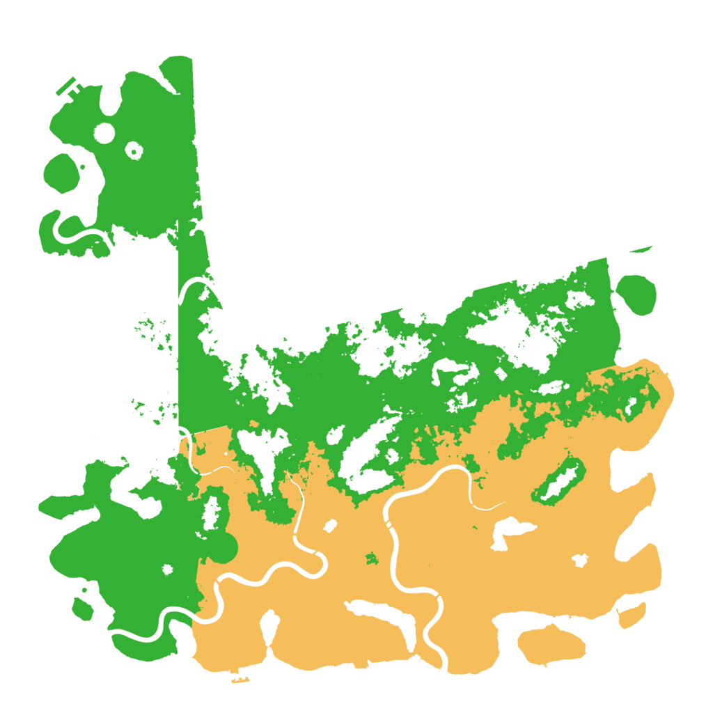 Biome Rust Map: Procedural Map, Size: 6000, Seed: 34648