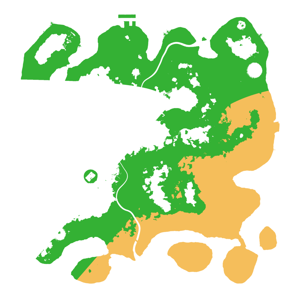 Biome Rust Map: Procedural Map, Size: 3500, Seed: 100058930