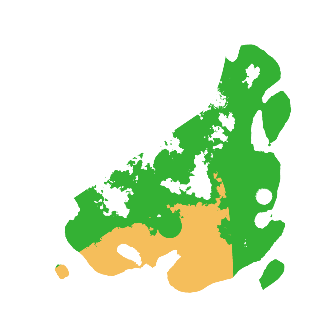 Biome Rust Map: Barren, Size: 3500, Seed: 969634