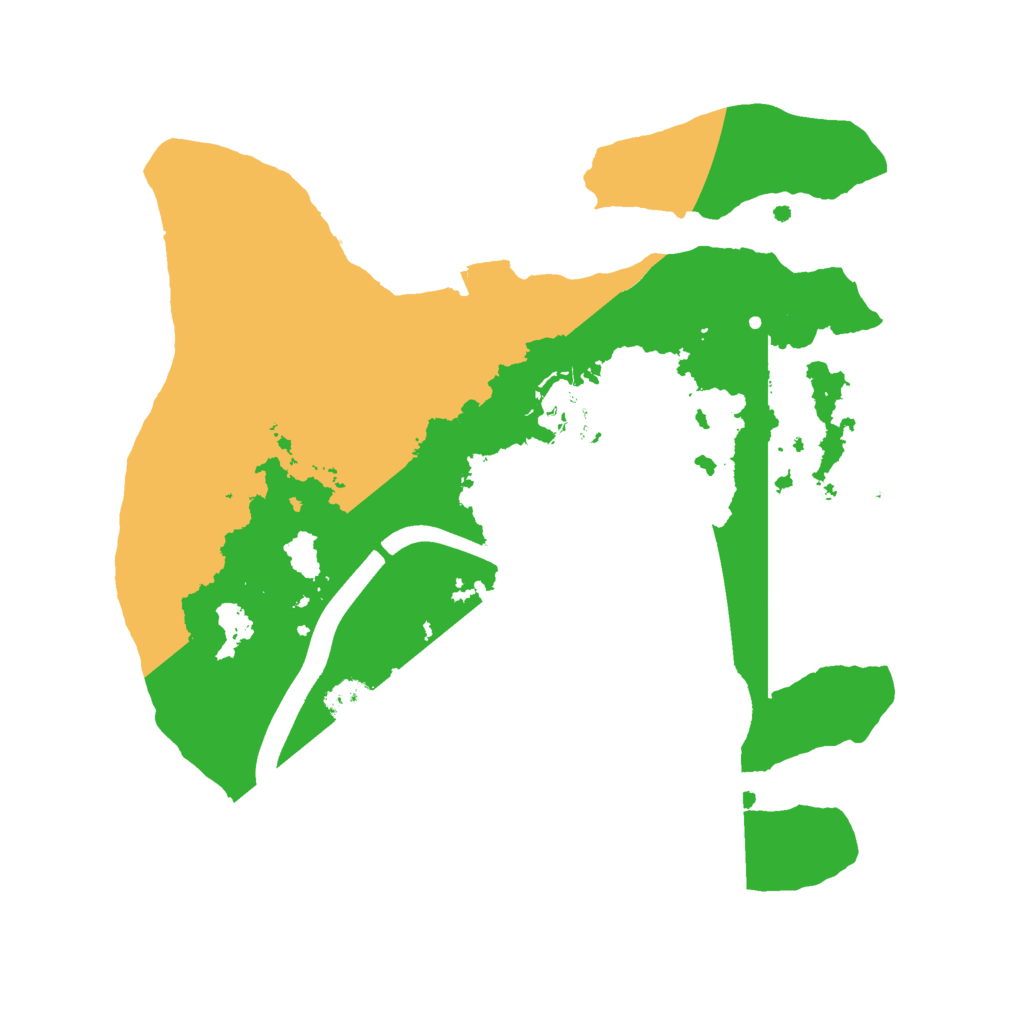Biome Rust Map: Procedural Map, Size: 2400, Seed: 98631