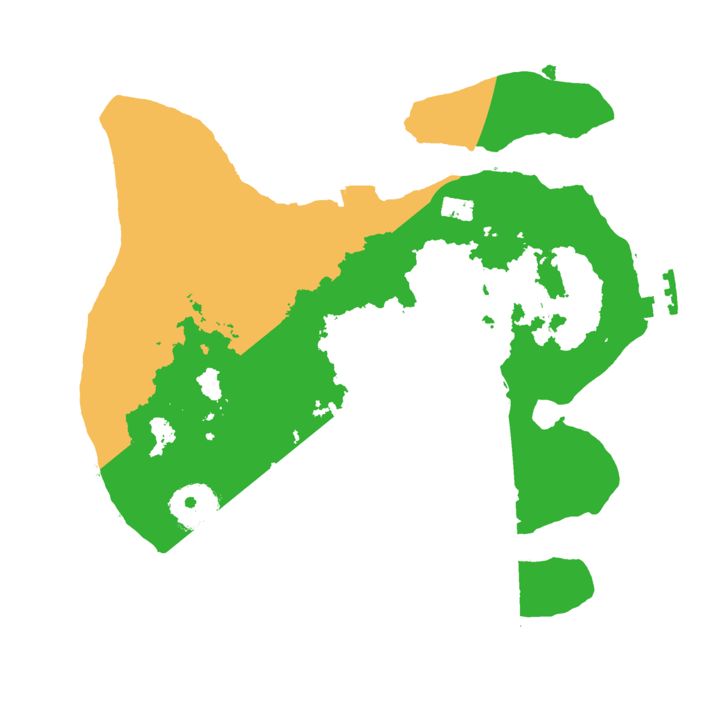 Biome Rust Map: Procedural Map, Size: 2400, Seed: 98631