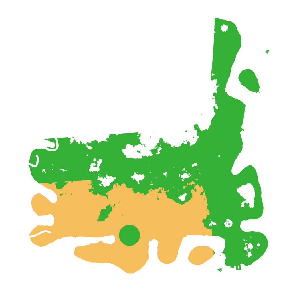 Biome Rust Map: Procedural Map, Size: 3700, Seed: 46471734