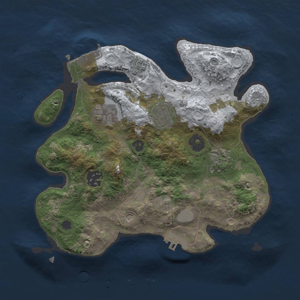 Rust Map: Procedural Map, Size: 2700, Seed: 13400, 13 Monuments