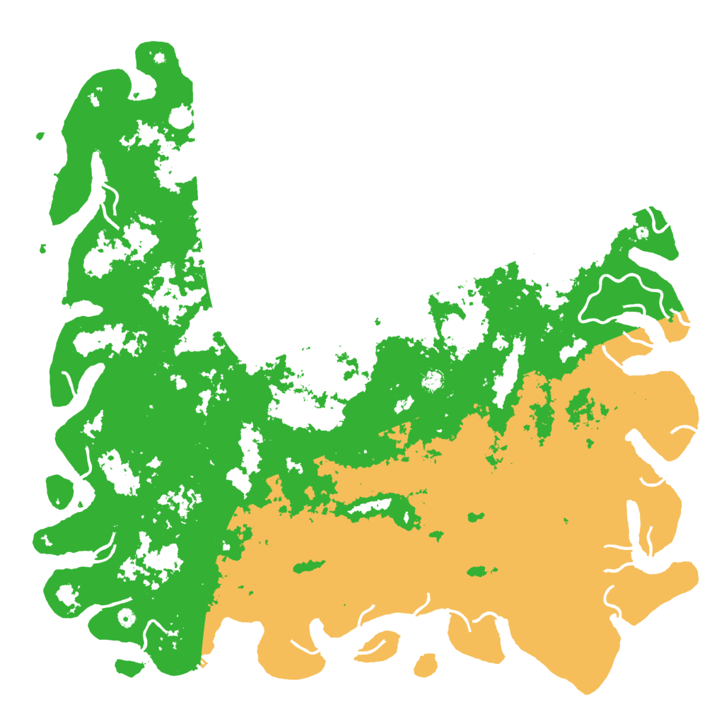 Biome Rust Map: Procedural Map, Size: 6000, Seed: 742221123