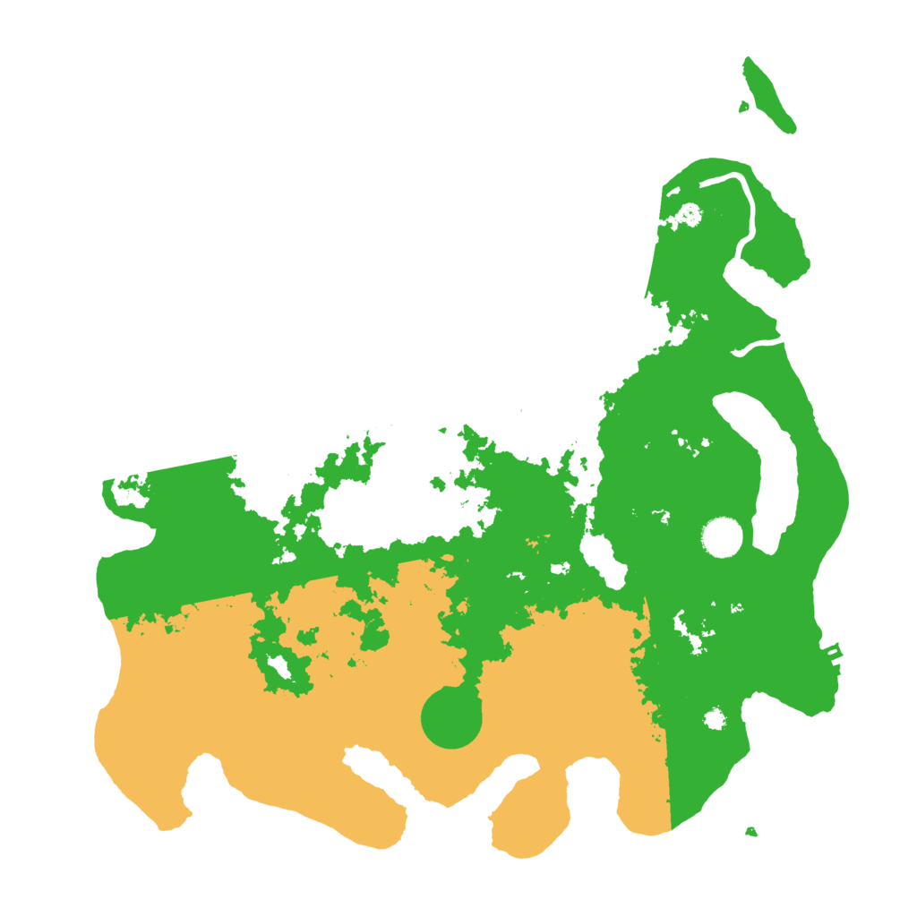 Biome Rust Map: Procedural Map, Size: 3950, Seed: 1233426550