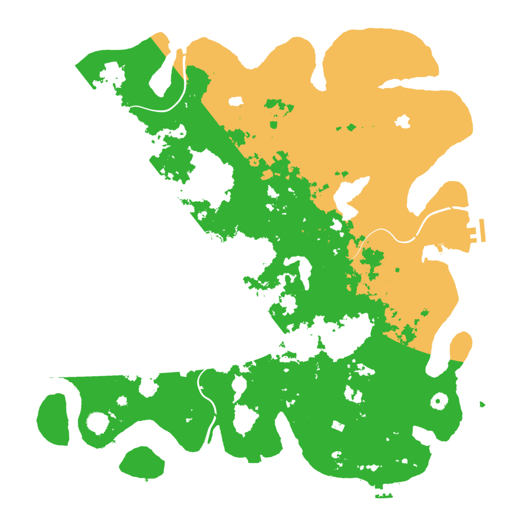 Biome Rust Map: Procedural Map, Size: 4500, Seed: 1108733646
