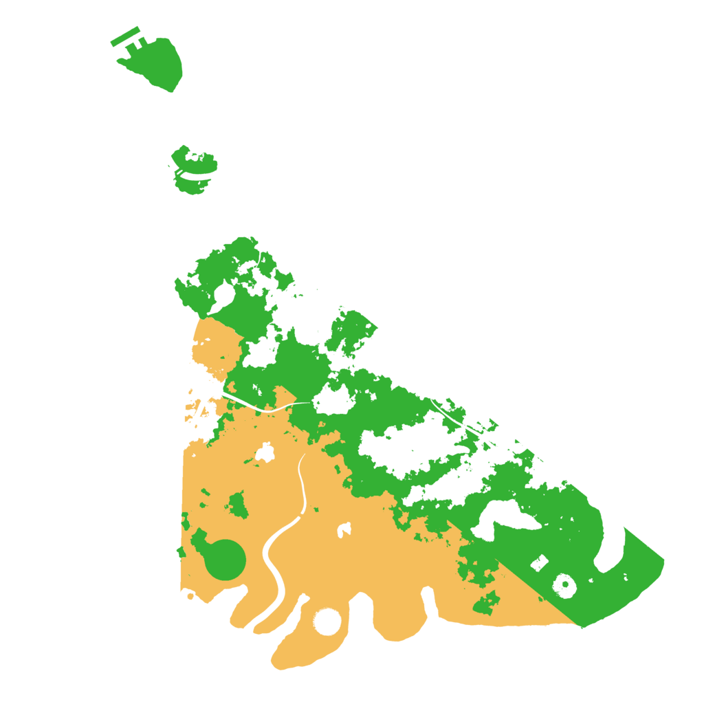 Biome Rust Map: Procedural Map, Size: 4500, Seed: 736980190