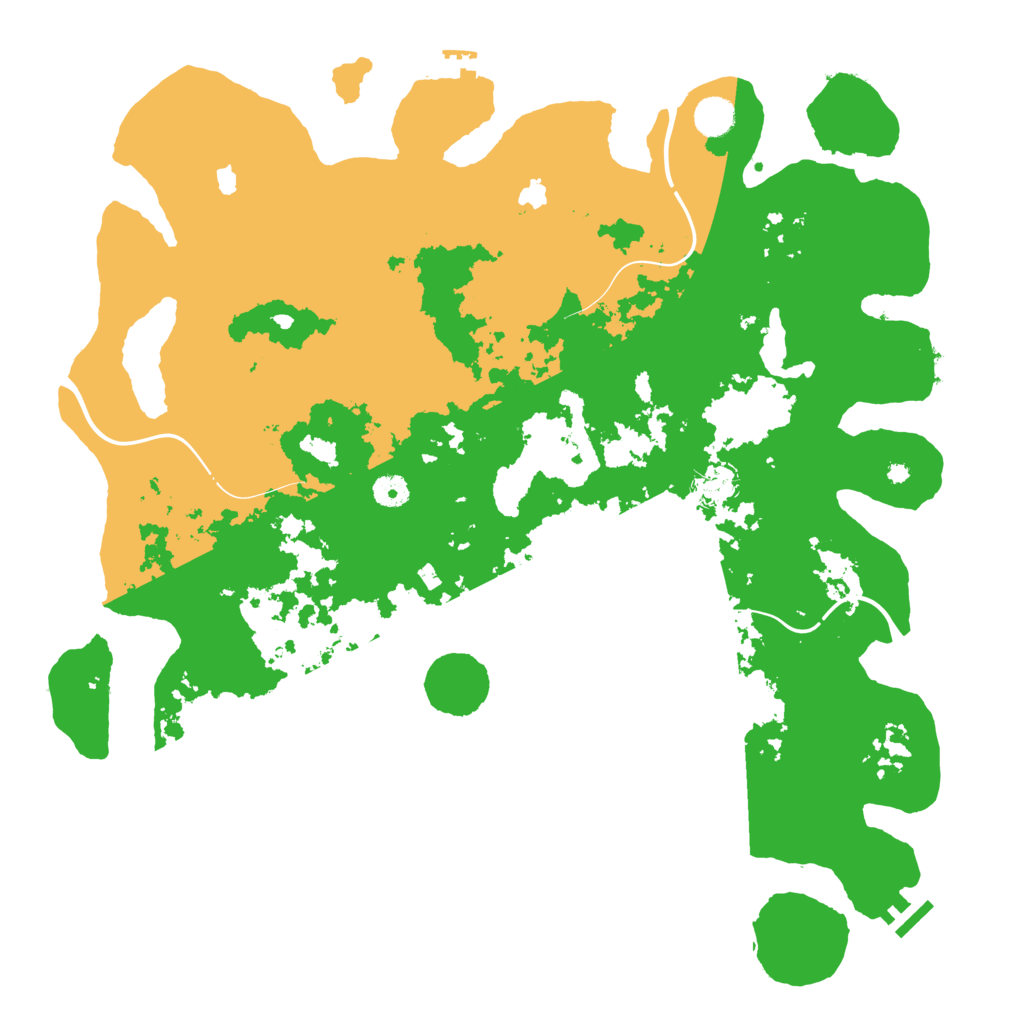 Biome Rust Map: Procedural Map, Size: 4500, Seed: 5204535