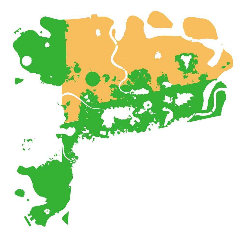 Biome Rust Map: Procedural Map, Size: 4500, Seed: 20395