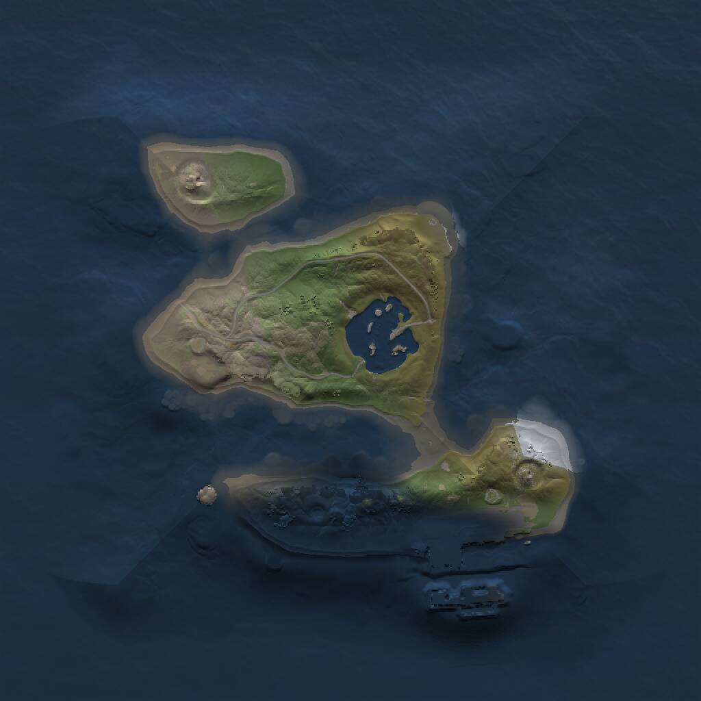 Rust Map: Procedural Map, Size: 1500, Seed: 361049354, 3 Monuments