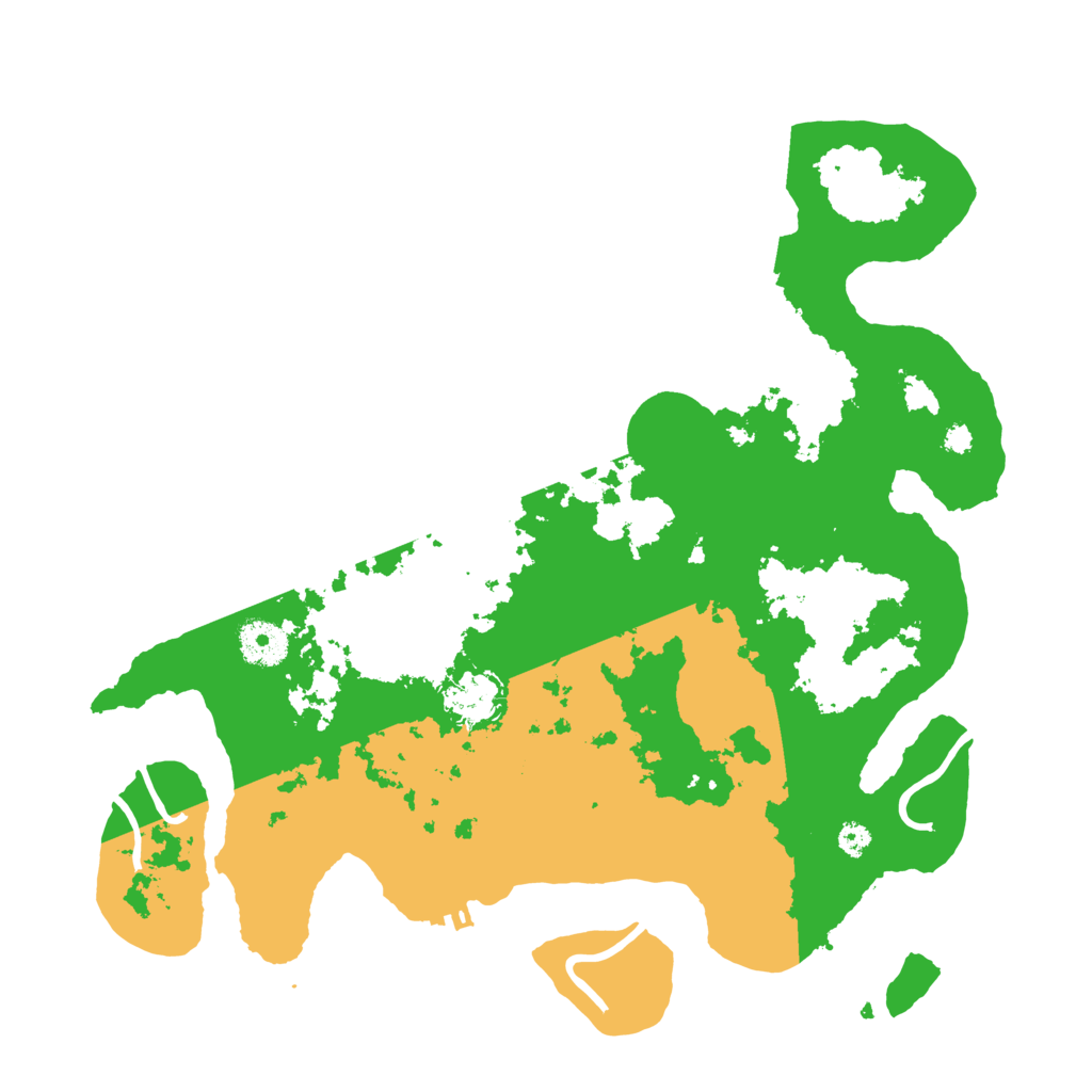 Biome Rust Map: Procedural Map, Size: 3500, Seed: 28988