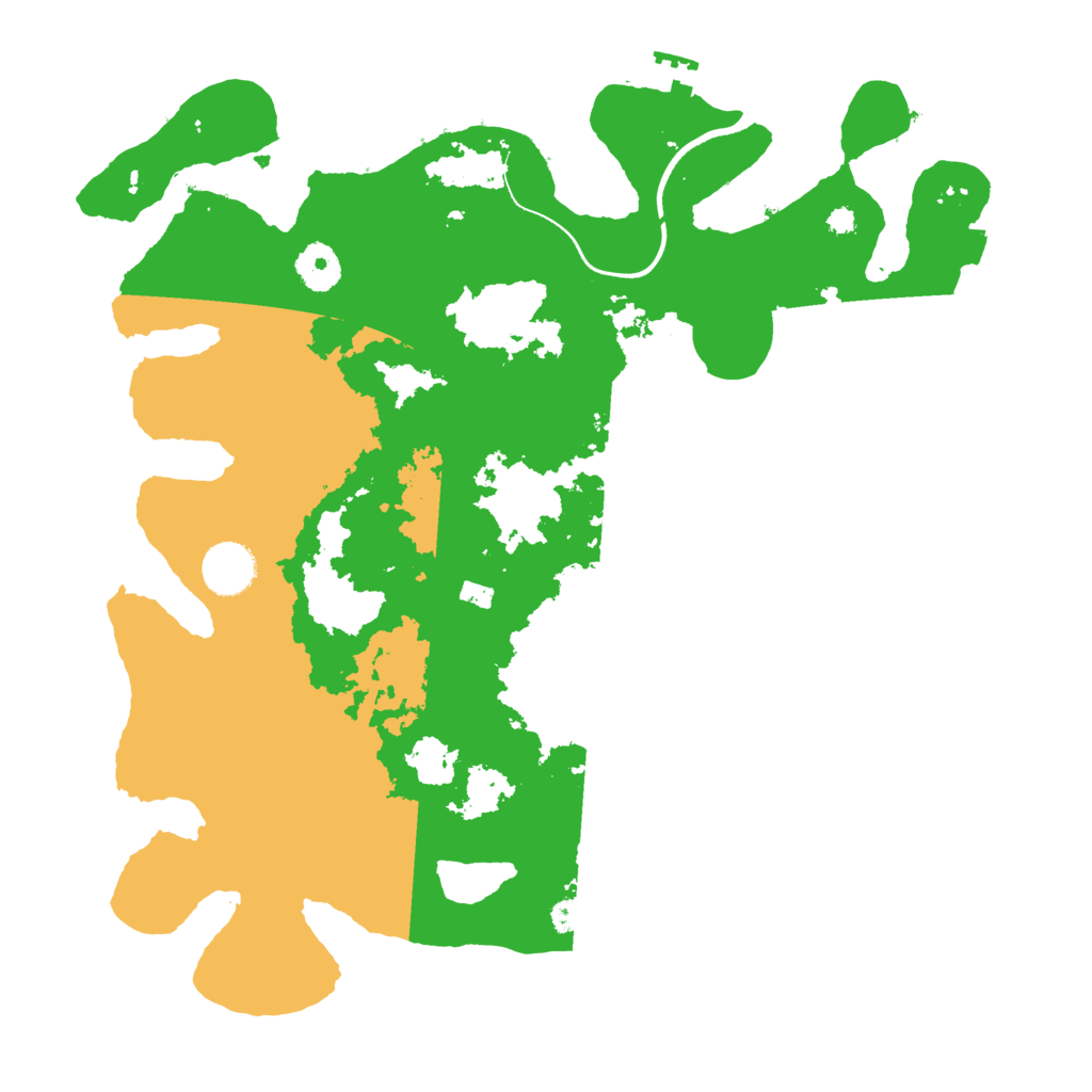 Biome Rust Map: Procedural Map, Size: 3600, Seed: 1077404278