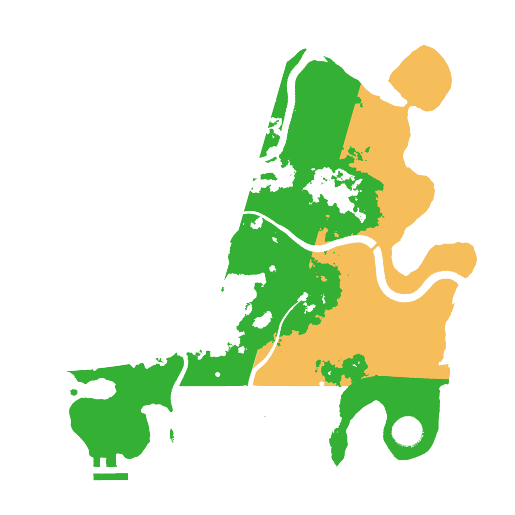 Biome Rust Map: Procedural Map, Size: 3000, Seed: 1186958900