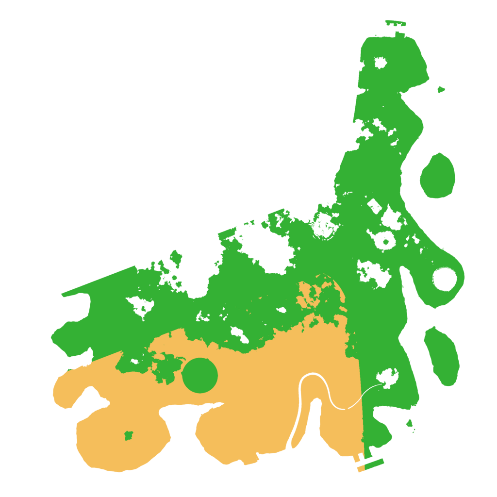 Biome Rust Map: Procedural Map, Size: 3700, Seed: 454822