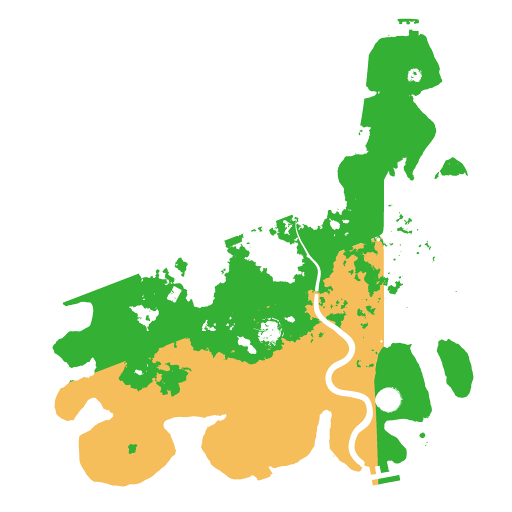Biome Rust Map: Procedural Map, Size: 3700, Seed: 454822