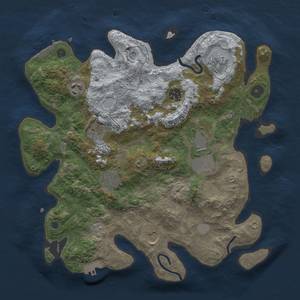 Thumbnail Rust Map: Procedural Map, Size: 3500, Seed: 8042022, 15 Monuments