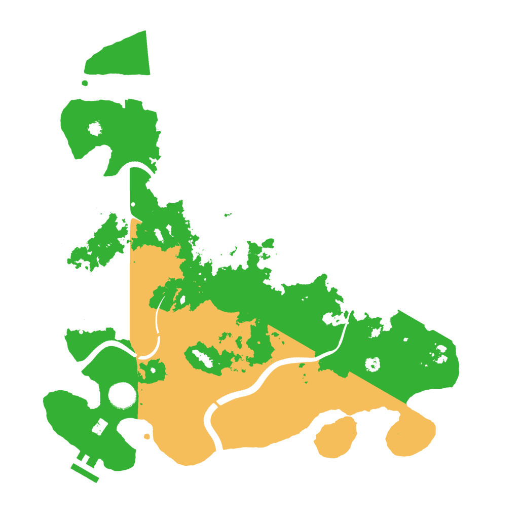 Biome Rust Map: Procedural Map, Size: 3500, Seed: 1970