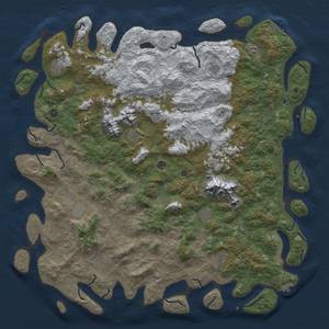 Thumbnail Rust Map: Procedural Map, Size: 6000, Seed: 4653, 20 Monuments