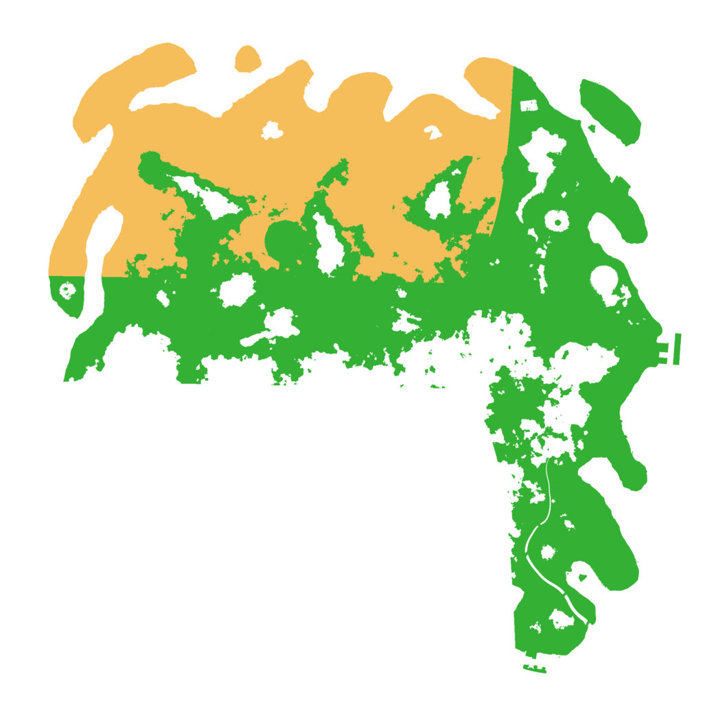 Biome Rust Map: Procedural Map, Size: 4500, Seed: 279538