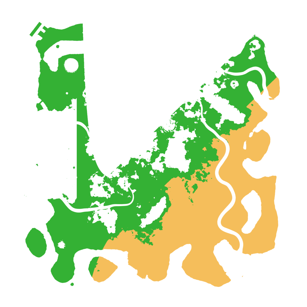 Biome Rust Map: Procedural Map, Size: 3800, Seed: 123456789
