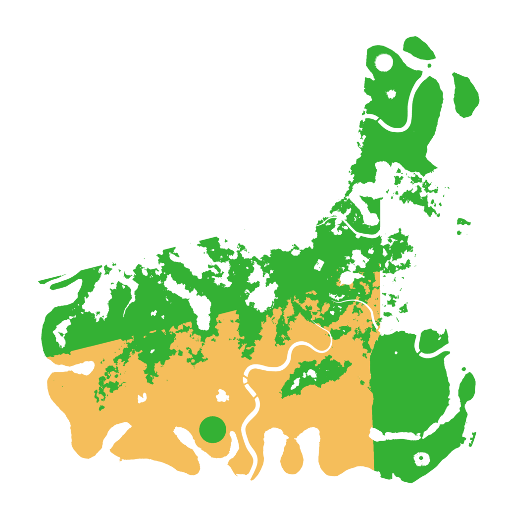 Biome Rust Map: Procedural Map, Size: 5000, Seed: 36987412