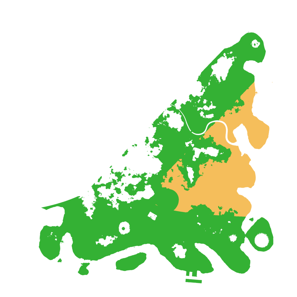 Biome Rust Map: Procedural Map, Size: 3700, Seed: 1733056535