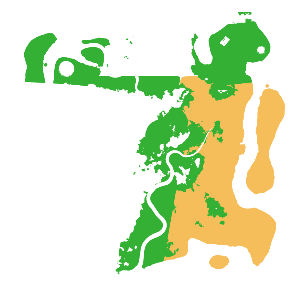 Biome Rust Map: Procedural Map, Size: 3500, Seed: 16302756