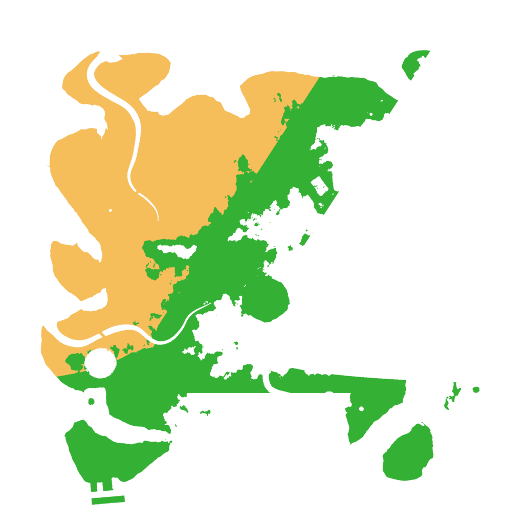Biome Rust Map: Procedural Map, Size: 3200, Seed: 1918601131
